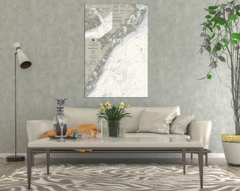 Little Egg Inlet To Hereford Inlet Nautical Chart Art - Atlantic City - Wildwood