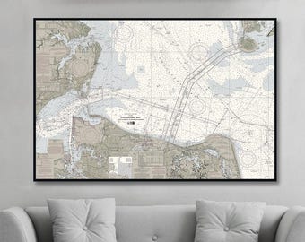 Chesapeake Bay - Cape Charles To Norfolk Harbor Nautical Chart