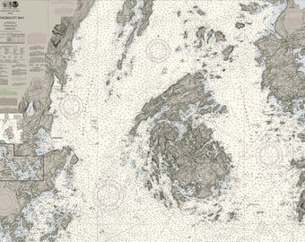 Penobscot Bay Maine Nautical Chart