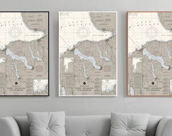 Petoskey Lake Charlevoix & Little Traverse Bay Nautical Chart