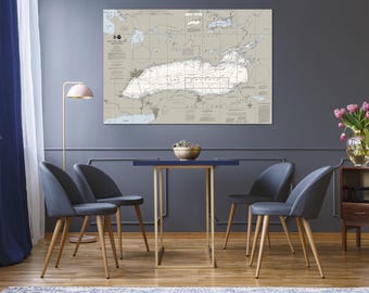 Carta nautica del lago Ontario