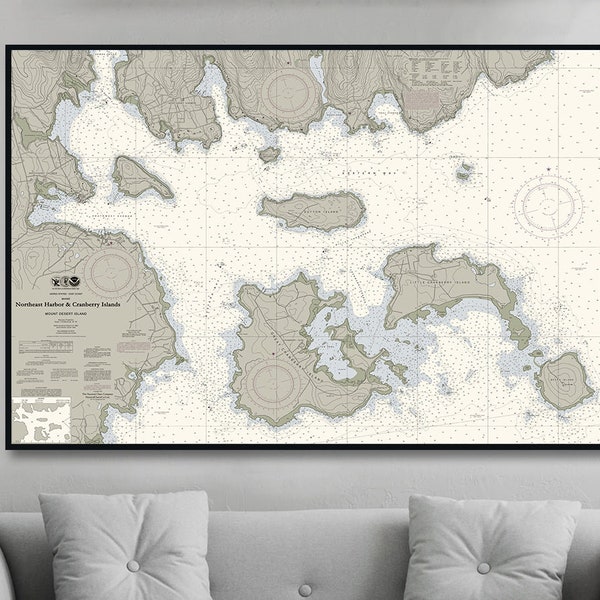 Northeast Harbor and Cranberry Islands Nautical Chart