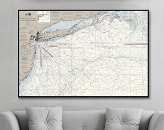 Approaches To New York - Nantucket Shoals To Five Fathom Banks Nautical Chart