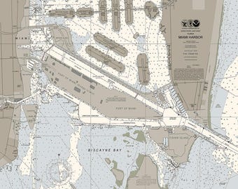 Miami Harbor Nautical Chart