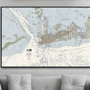 Carte marine de Key West et des environs