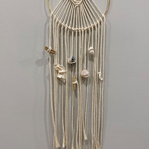 Macrame Wall Hanging w/ Sea Treasures