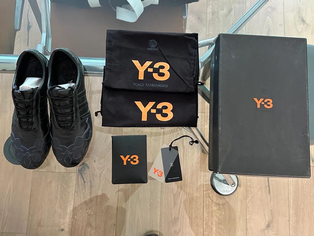 YOHJI YAMAMOTO Y-3 SS2002 Prajna Sneakers 39 - Etsy
