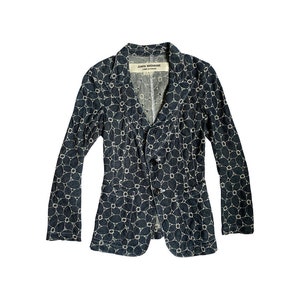 JUNYA WATANABE Comme des Garcons 2008 Flower Denim Jacket XS