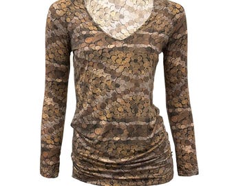 Top met gouden munt Ilussion M