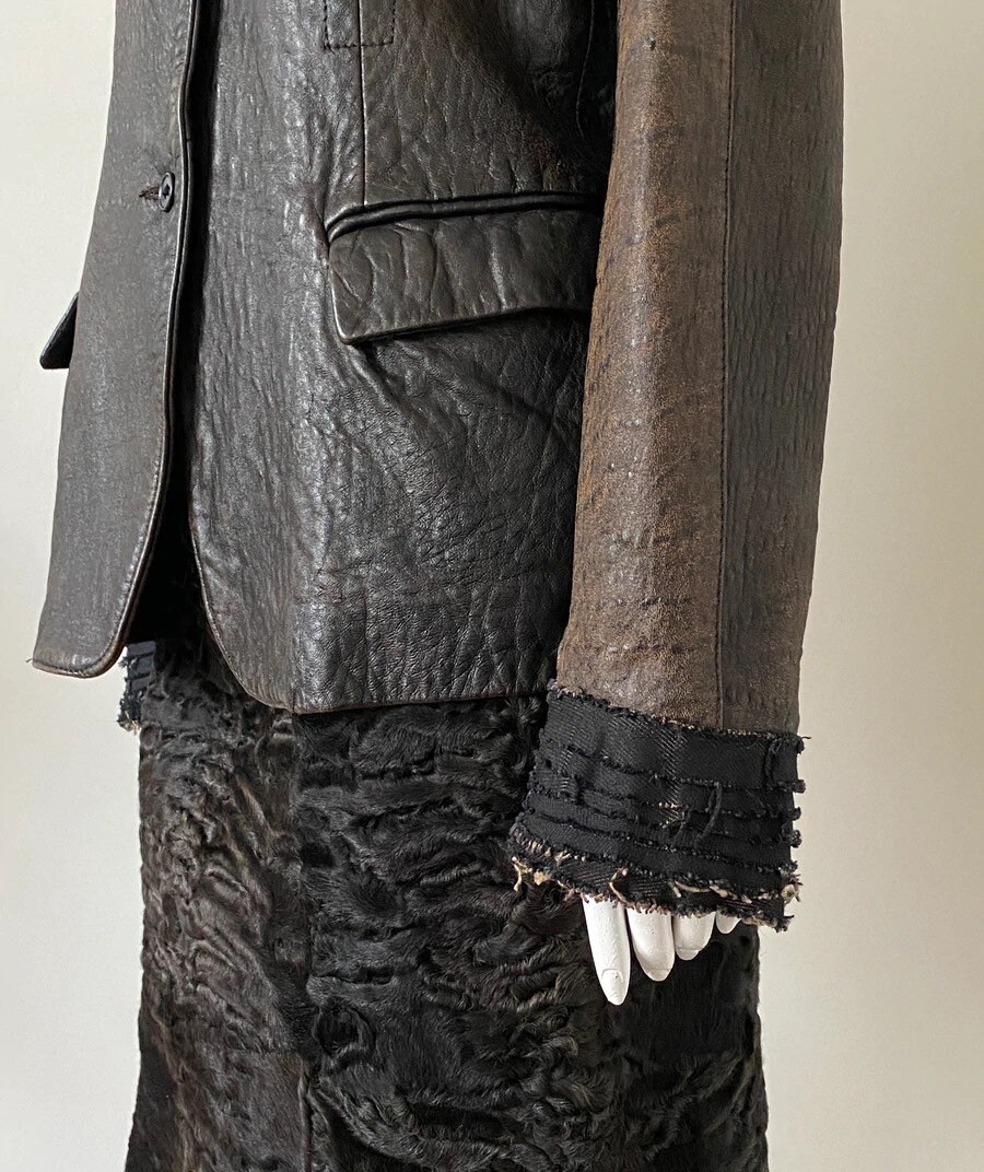 Dkny leather jacket - Etsy Polska Dkny leather jacket - Etsy Polska