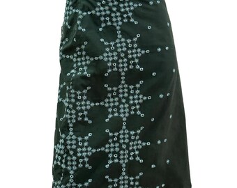 geborduurde midirok klaver M