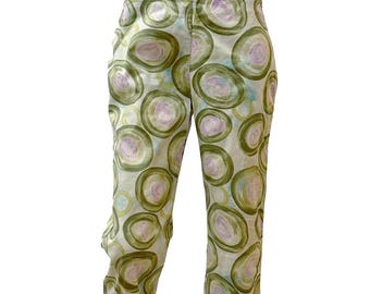 VALENTINO katoenen capribroek met print M