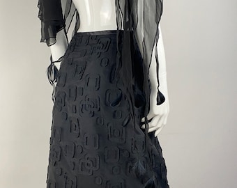 Schwarzer Netzrock S