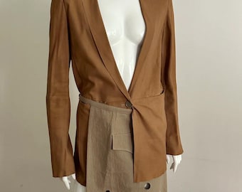 ultradun leren jack M