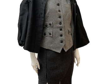 grijs getailleerd hemd S/M