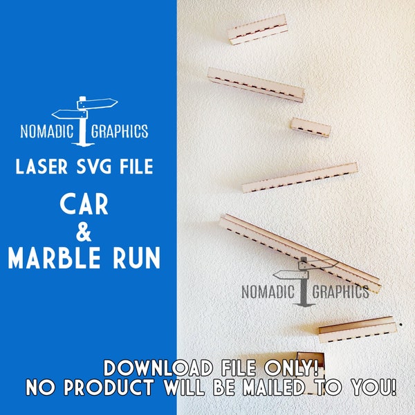 Car & Marble Run Laser SVG File Digital Download - NO physical product will be mailed!