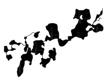 Cadena O' Lagos silueta svg, eps, png, descarga de archivos digitales jpeg