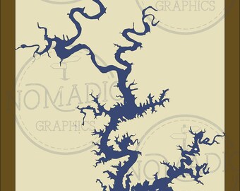 Archivo digital SVG enmarcado de Norfolk Lake, Arkansas (descarga gratuita)