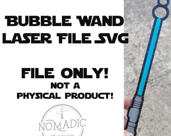 Lightsaber Bubble Wands - archivo svg solamente - archivo láser - NO ES UN PRODUCTO FÍSICO