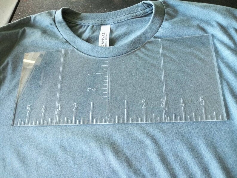 T-shirt design alignment ruler measuring tool for centering | Etsy