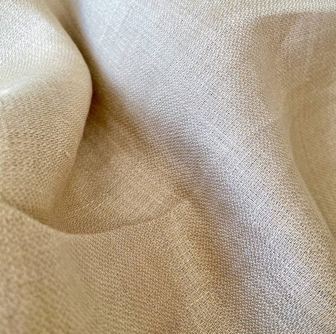 100 Hemp Natural Soft Hemp Fabric Textured Soft Fabric, Natural Fabric, Cream Fabric, Pure Hemp