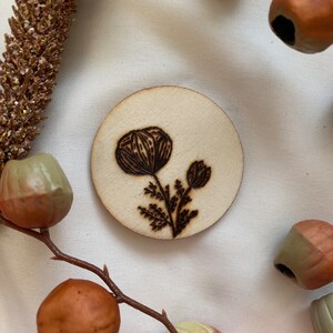 Flower decorations, Simple Flower magnet, Fridge magnet, Plant mom gift, Cute Mini Magnets,Little Magnet, Plant addict house decor
