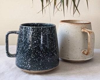 Minimalist Nordic Style Speckled Melange Artsy Cottagecore Ceramic Mug 12 oz