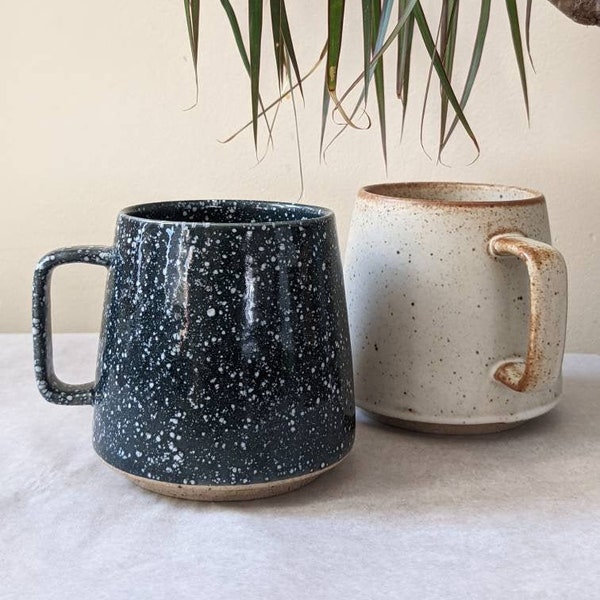 Minimalist Nordic Style Speckled Melange Artsy Cottagecore Ceramic Mug 12 oz