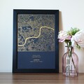 A4 Custom Foil Map Print of Any Location, Personalised Copper, Gold, Silver or Rose Gold Foil Print product logo