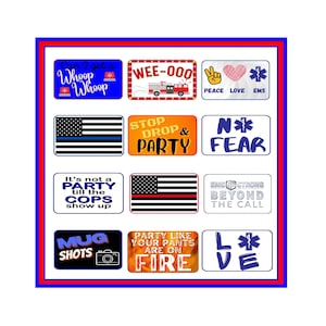 First Responder Photo Booth Props