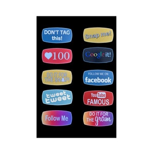 Social Photo Booth Party Props