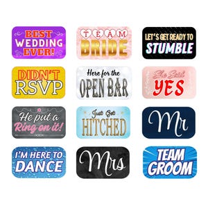 Fun Wedding Photo Booth Props