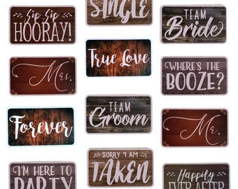 Rustic Wedding Photo Booth Props