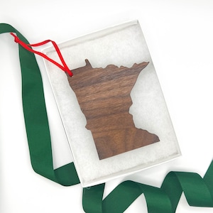 Minnesota Wood Cutout Ornament