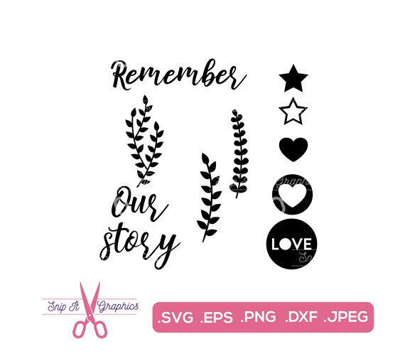 Download Embellishment Collection Svg Remember Svg Svg Files Cricut Etsy