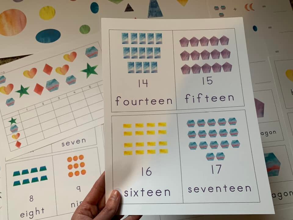 Shape Maths Early Years Set - Etsy
