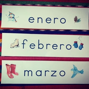 Spanish Months of the Year