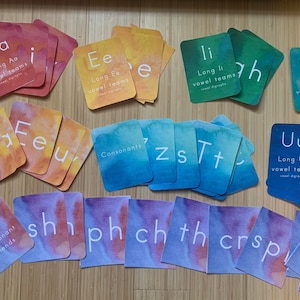 Letter Sound Cards, phonics, long vowel sounds, vowel sounds, consonant sounds, digraphs, consonant blends, vowel teams