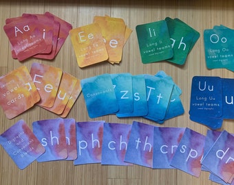 Letter Sound Cards, phonics, long vowel sounds, vowel sounds, consonant sounds, digraphs, consonant blends, vowel teams