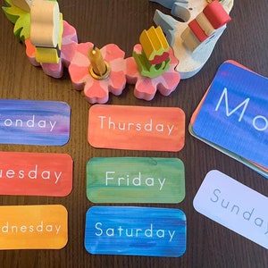 Waldorf Days of the Week in English
