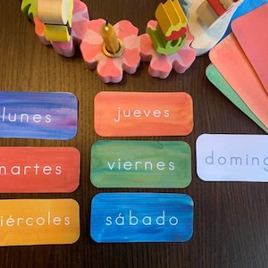 Waldorf Days of the Week in Spanish