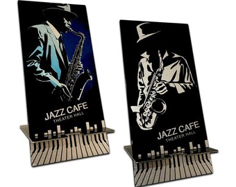 Jazz Cafe Stainless Steel Smartphone Stand - Handmade in London