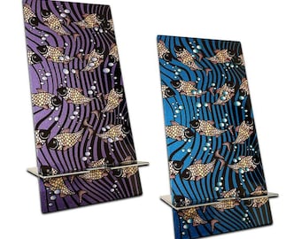 Urband London Fish Design Smartphone Stand: Double-Sided Stainless Steel