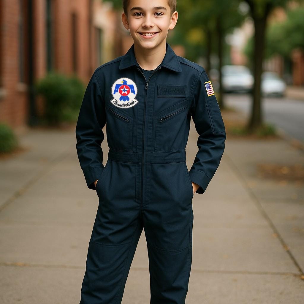 Youth Licensed Thunderbirds Flight Suit