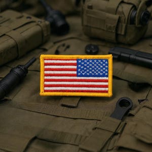 Écusson drapeau américain inversé standard