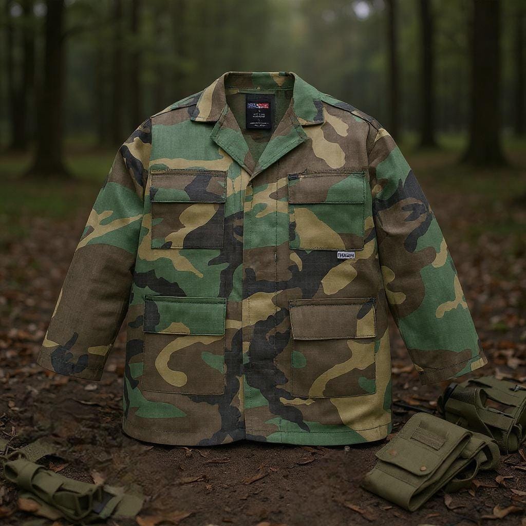 S+ Chemise de combat hybride M05 Woodland Pattern - SMPR Tactique Plein-Air