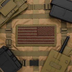 US Flagge Reversed Spice Braun und Hellbraun