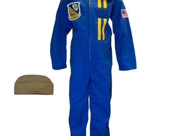 Licensed Blue Angels Youth Flight Suit and Garrison Cap