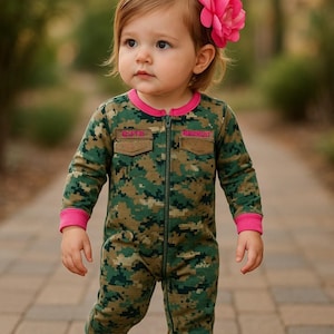 Marine Infant Girl Crawler