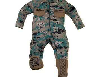 Marine Infant Crawler with Boots